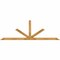 Ekena Millwork Saratoga Rough Sawn Timber Gable Bracket, Western Red Cedar, 108"W x 36"H x 4"D x 4"F, 8/12 Pitch GBW108X36X0404SAR00RWR - alternate 1